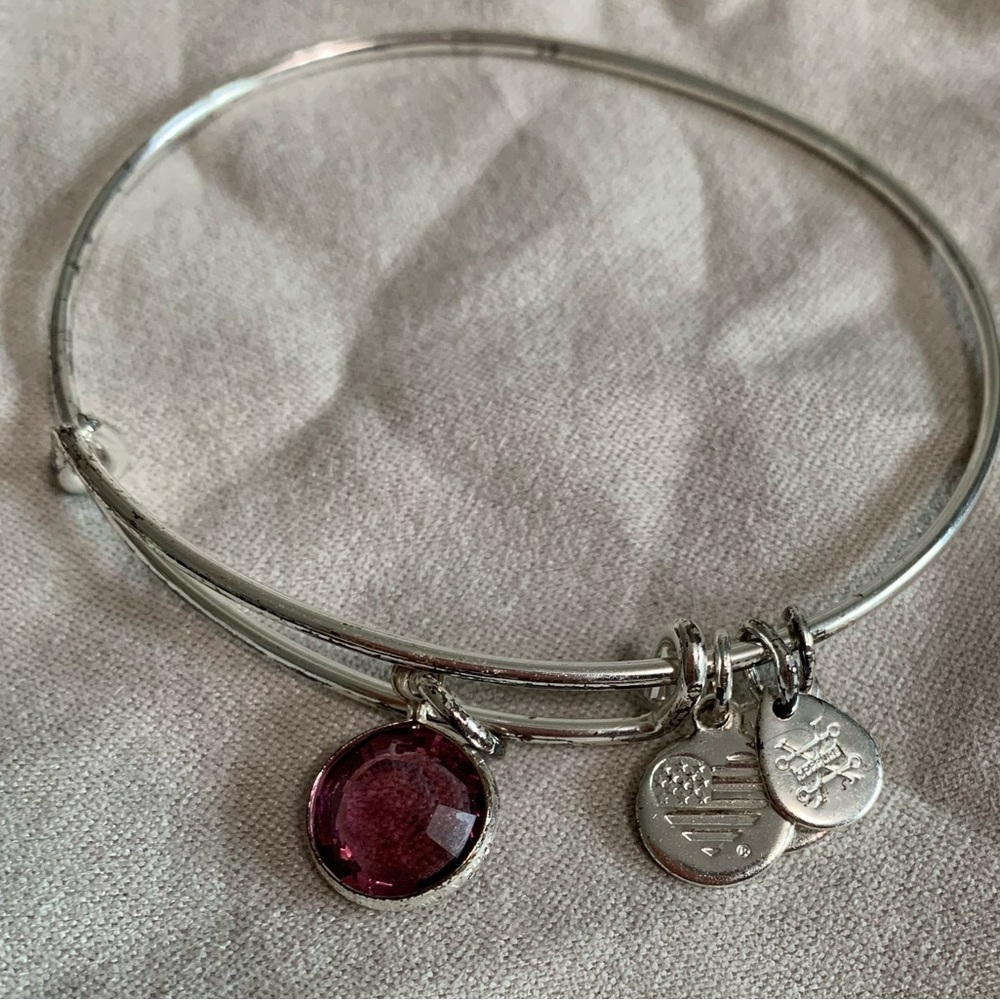 Alex and Ani amethyst charm